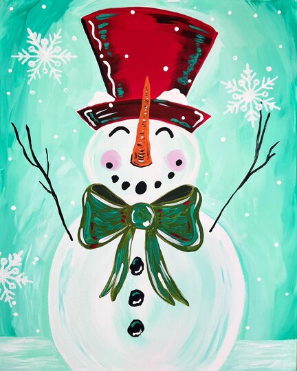 Holiday Snowman Paint Party